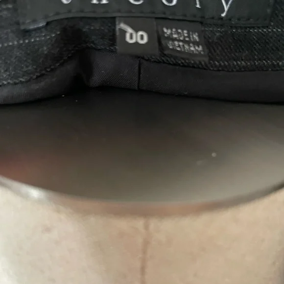 THEORY Women's Gray Wool Blend Double Breasted Pinstripe Blazer Size: 00 NWOT - Picture 9 of 10